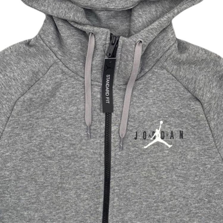 Jordan Sweatshirts Men's Gray Hooded Moderate Regular CQ7706-091