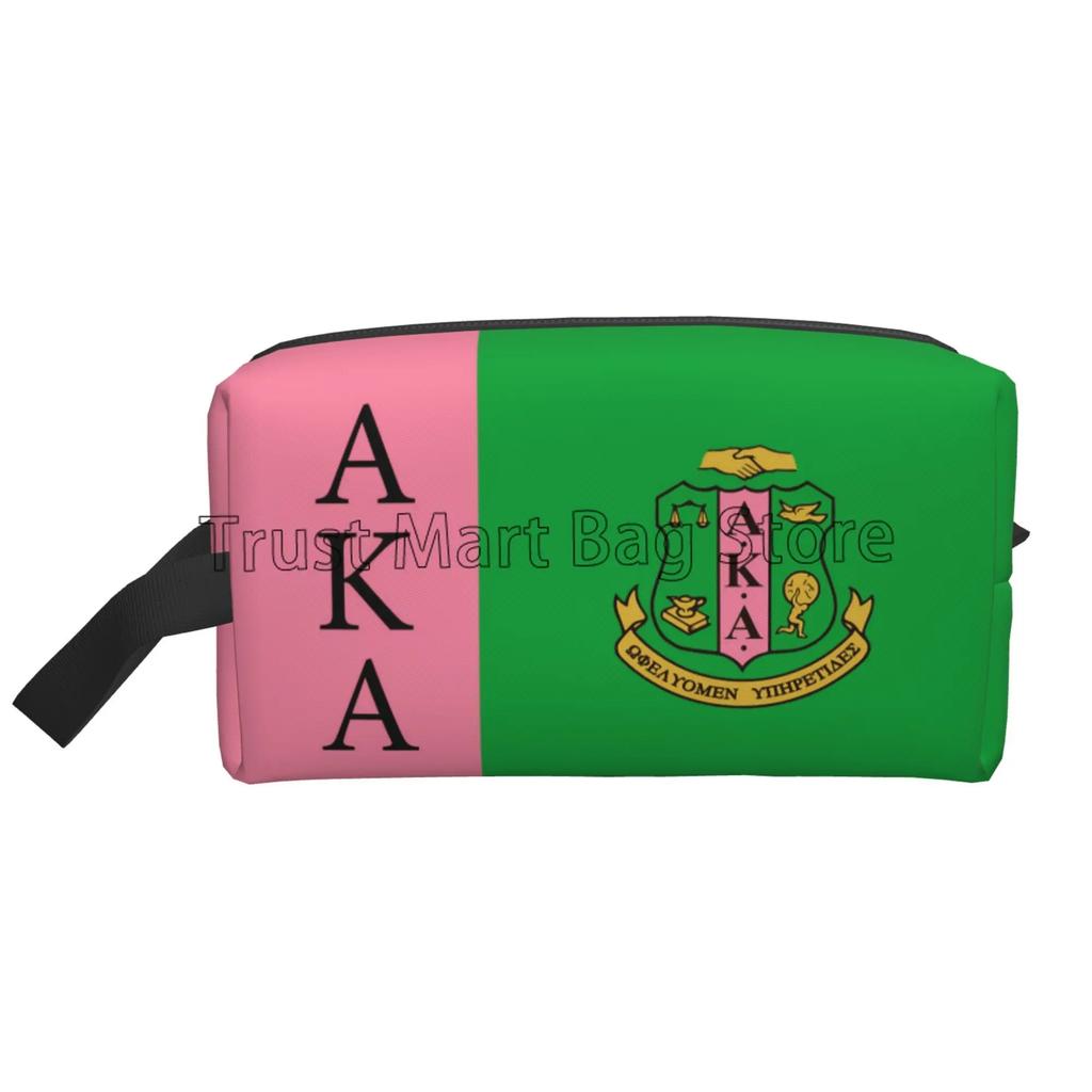 Sorority Print Storage Bag Women Portable Large Capacity Toiletry Bag Cosmetic Cases for Travel Storage and Everyday Use