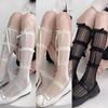 Ballet Middle Tube Socks Ballet Style Socks Women Summer Sweet Lace Ribbon Bowknot Socks Thigh High Socks Black White Socks