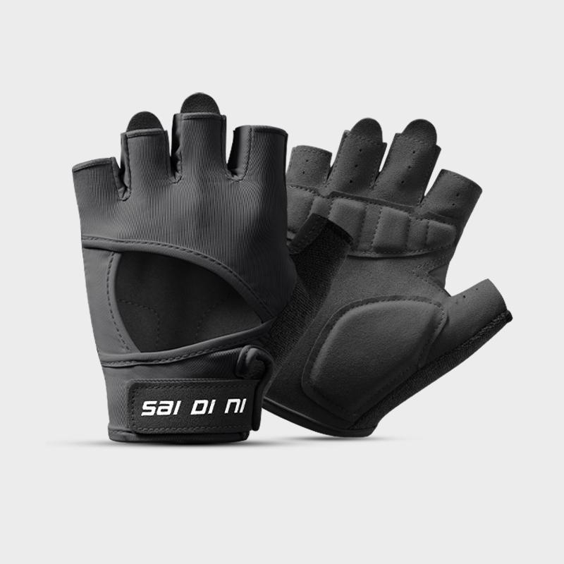 Fashion Workout Fitness Exercise Sports Custom Half Finger Women Weightlifting Gloves for Gym M чёрный