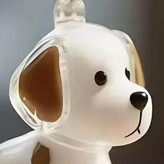 Pet Hair Collector Keychain Transparent Souvenir Capsule Waterproof Design Dog Hair Memorial Keychain