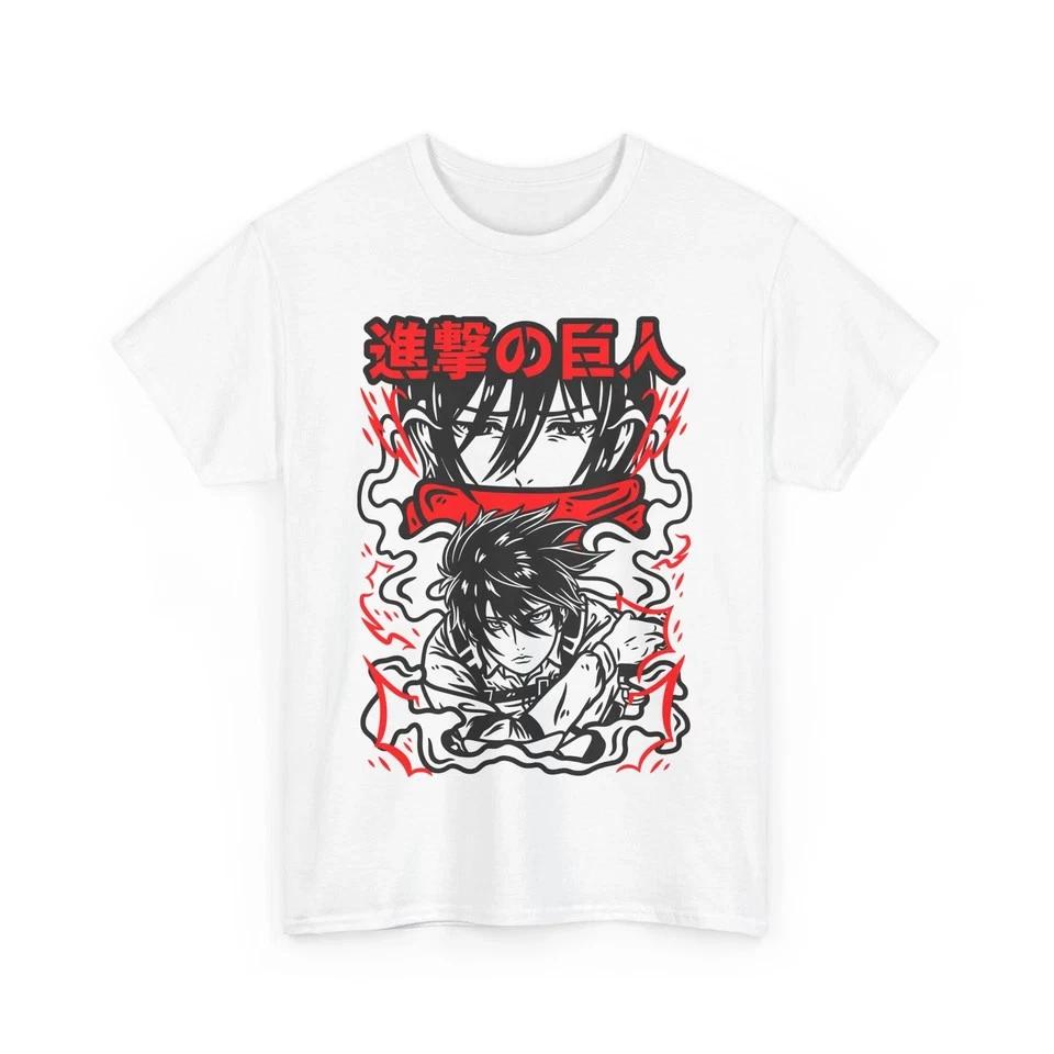 Anime Mikasa AckerUnisex Unisex Tee Attack On Titan All Sizes Shirt White S