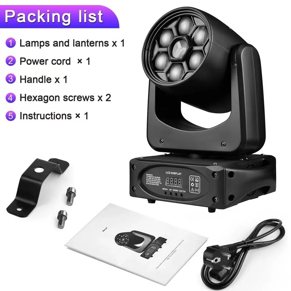 Disco Light LED 150w Colorful Trigeminal Pattern  Bee's Eye Moving Head Light DMX512 Stage Effect Light For DJ Bar