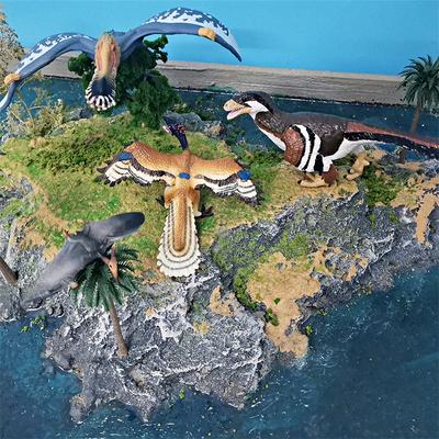 Simulation Jurassic Little Archaeopteryx Ancient Magic Pterosaur Deinonychus Model Desktop Dinosaur Static Decorative Ornament