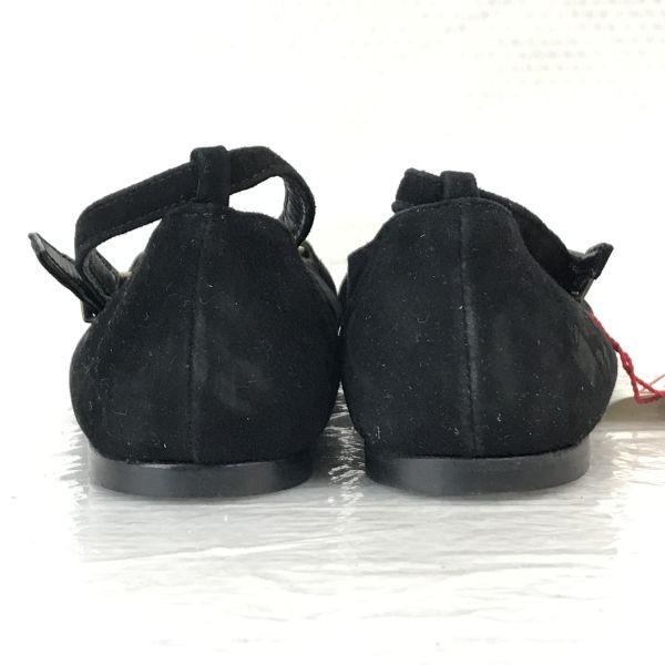 MAX & Co. Unused with Tag Ankle Strap Pumps Size 36 23.0cm Black Suede Leather Shoes(USED)