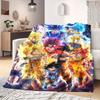 Dragon Ball Z Print Blanket Warm Comfortable Flannel Blanket Suitable for Bedrooms,Sofas, Beds,Chairs,Travel -QIAO27