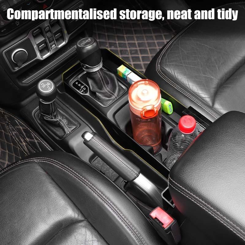Car Gear Storage Box Organizer Container For Jeep Wrangler JL For JT Gladiator 2018 Up Interior Stowing Tidying Accessories