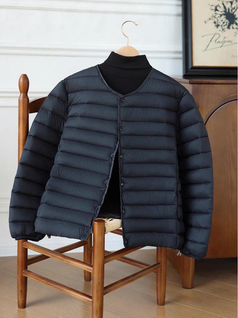 Herren Baumwolljacke ohne Kragen: Leichte, Warme, Lässige Oberbekleidung für Herbst/Winter