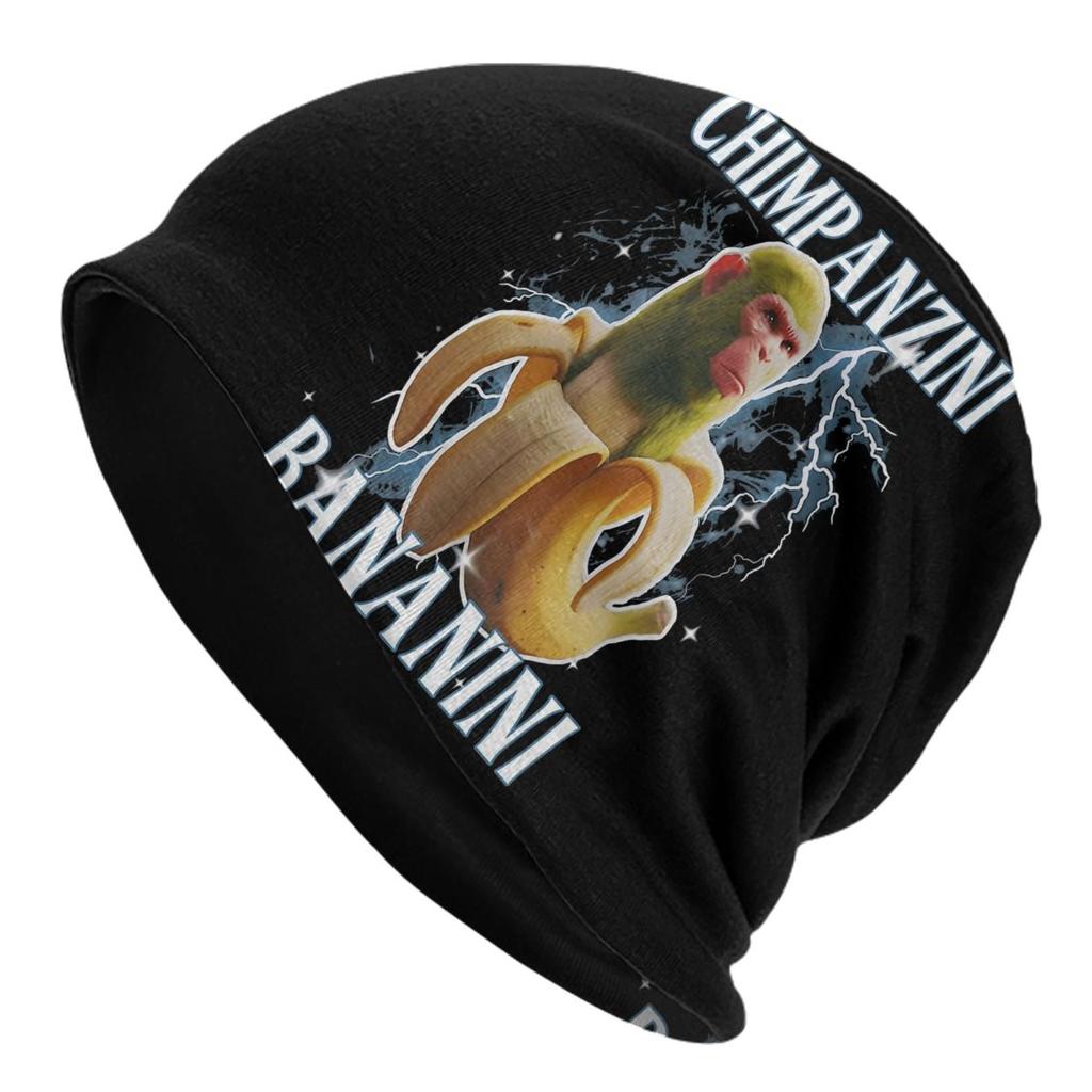 Tung Tung Tung Sahur Skullies Beanies Hat Funny Italian Brainrot Meme Spring Unisex Street Caps Warm Dualuse Bonnet Hats