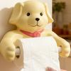 Cartoon Puppy Design Napkin Rack with Non-Slip Surface Easy Installation Tissue Storage Rack Decorative