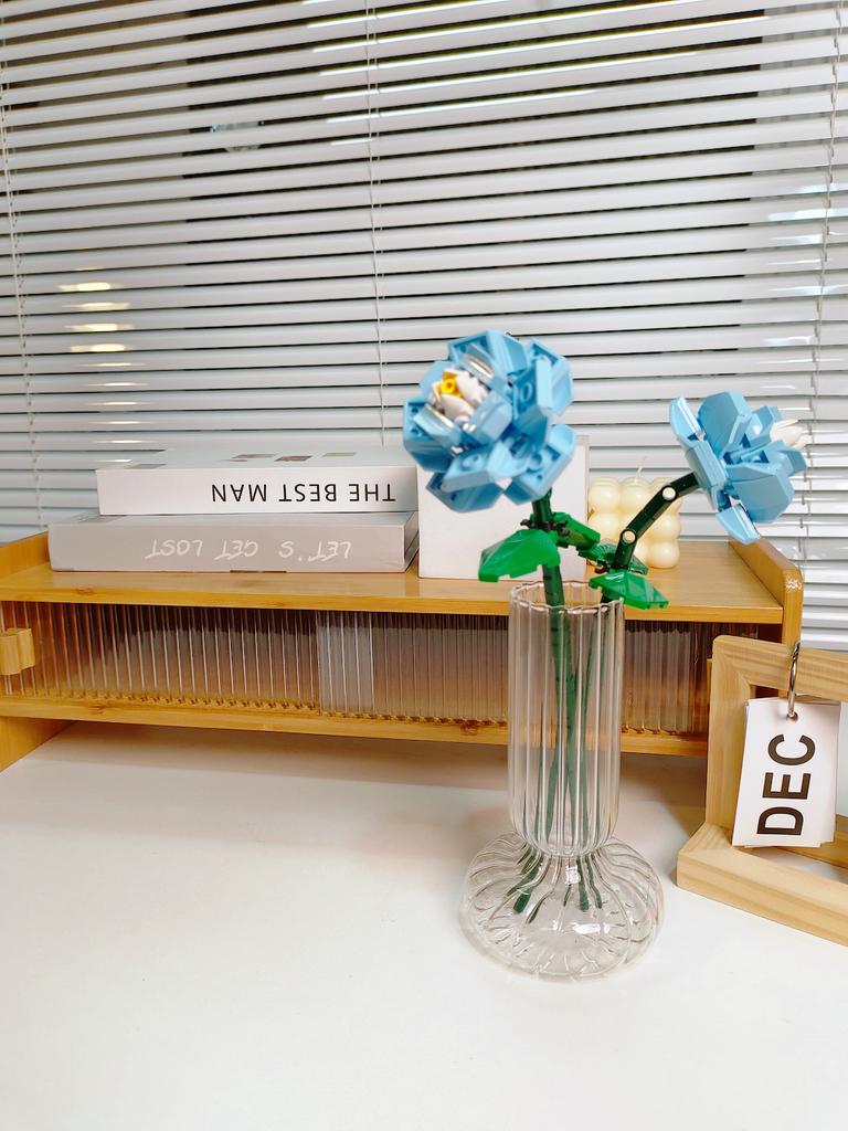 Blocchi da Costruzione Bouquet Rosa Girasole Eterno, Mini Mattoncini Fai da Te per Adulti, Regalo che Non Appassisce per San Valentino Anniversario Decorazione per la Casa