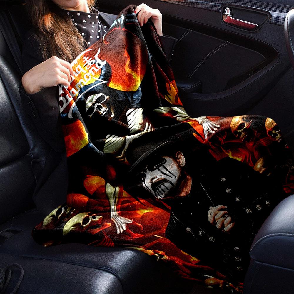1pc King Diamond Themed Printed Soft and Comfortable Home Blanket, Small Throw Blanket, Nap Blanket, Suitable as a Gift l035