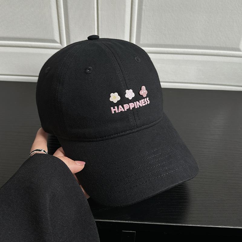 Cute Little Flower Butterfly Button Cap Women's Summer Casual Sunshade UV Protection Baseball Hat Versatile