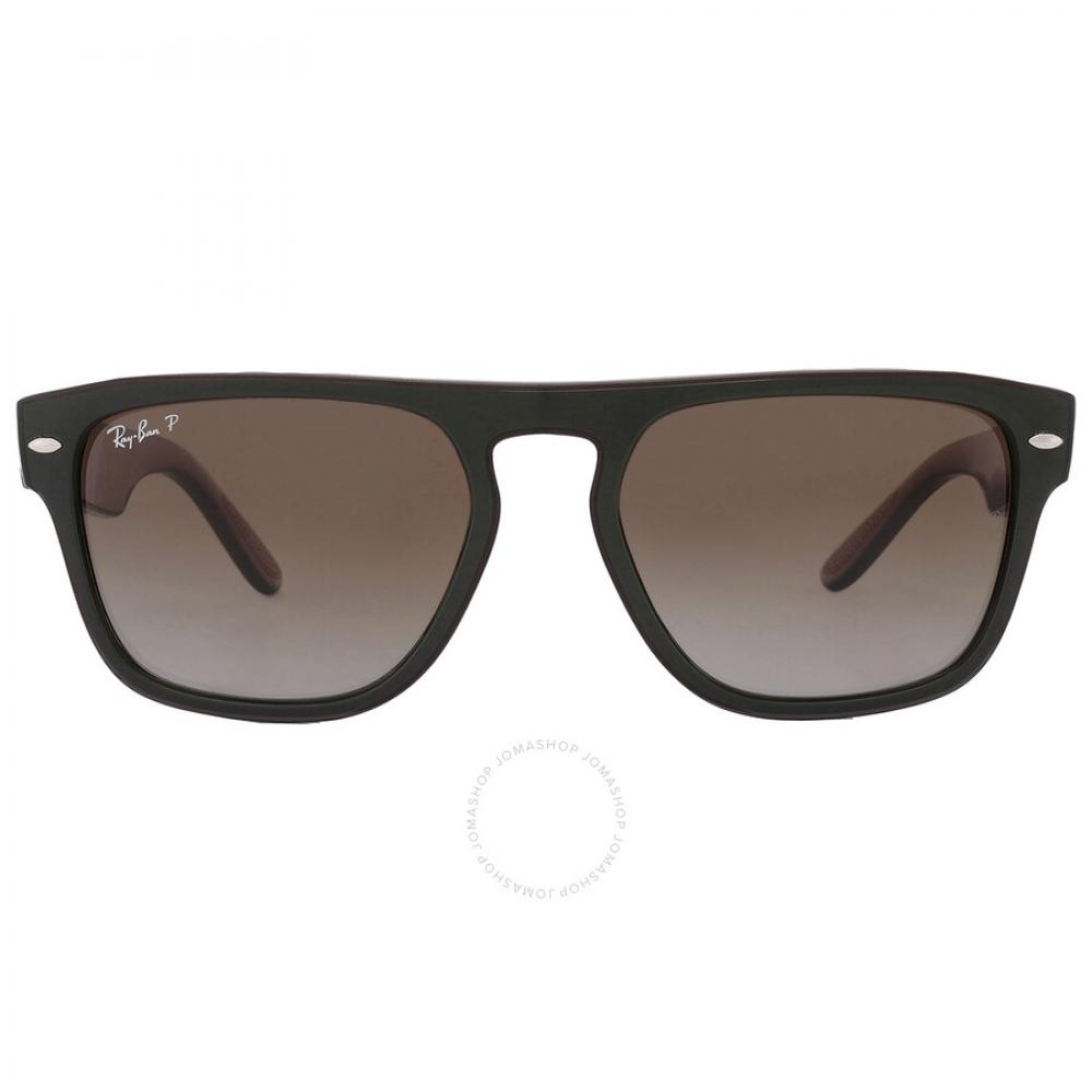 

Ray Ban Polarized Brown Gradient Square Unisex Sunglasses RB4407 6732T5 57