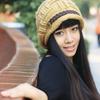 Women's Fashion Braided Autumn Winter Warm Baggy Beanie Knit Crochet Ski Hat Cap