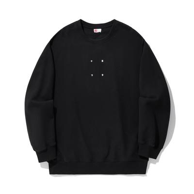 Li Ning Vital Series Spordimood Ühevärviline Ümmarguse Kaelusega Pullover Huppar Unisex Huppar Must AWDU329-3