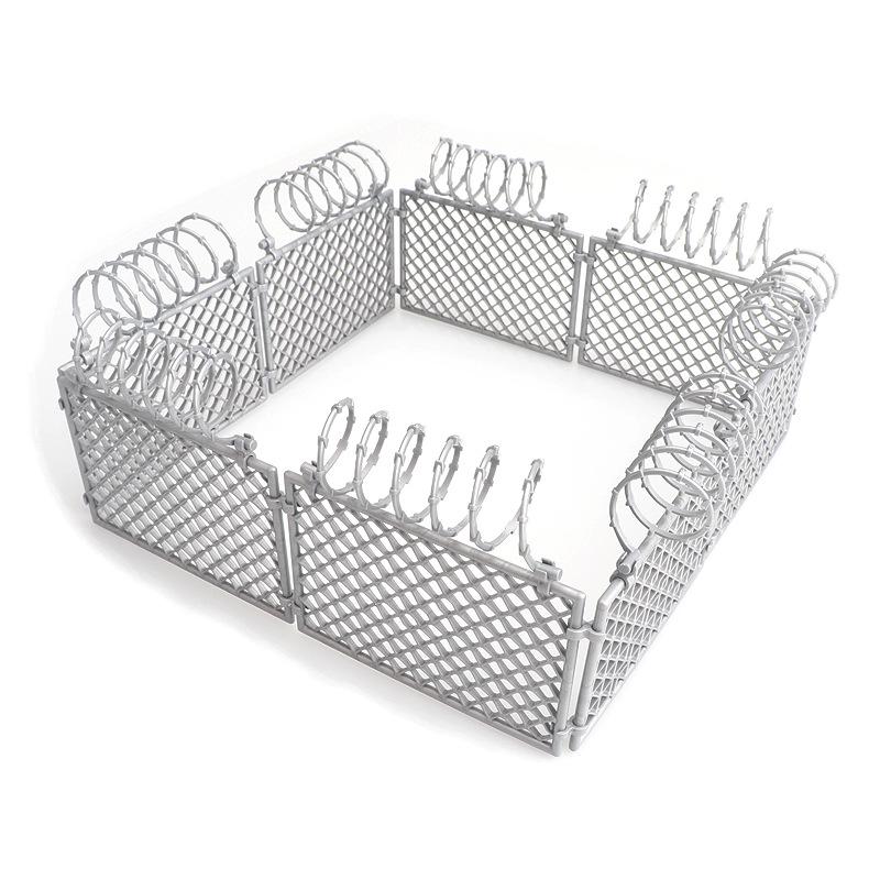 CrossMOC Military Wall Fence & War Scene Building Blocks Set
