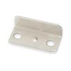 20Pcs Silver Angled Drawer Lock Strike Plate for Home Office Cabinet Cupboard Drawer Door Furniture Connector Hardware Fastener