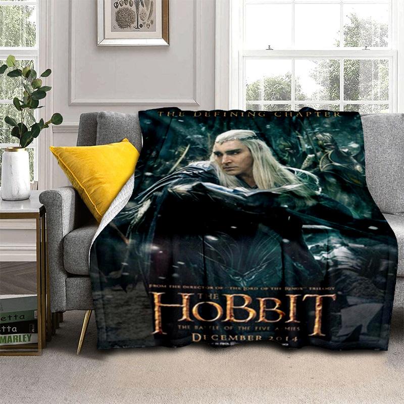 Hobbit Movie Poster Tapestry Blanket Sofa Blanket Home Decor Machine Washable Gift Bedroom