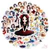 50Pcs/Set Dance Girls . Ballet Art Series 02 Stickers DIY Fashion Waterproof Doodle Decals Stickers