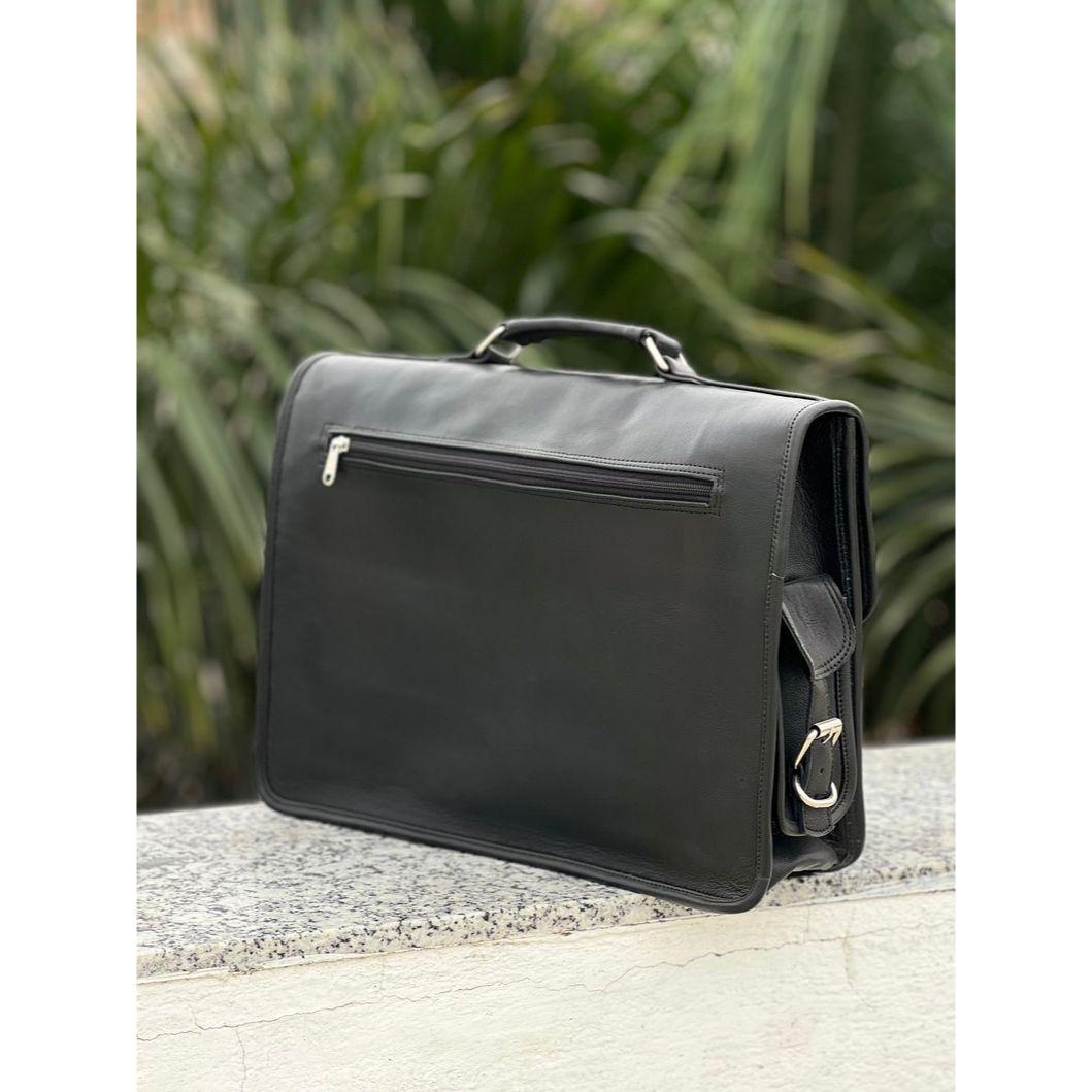 Классическая сумка-мессенджер из кожи буйвола — фото 6