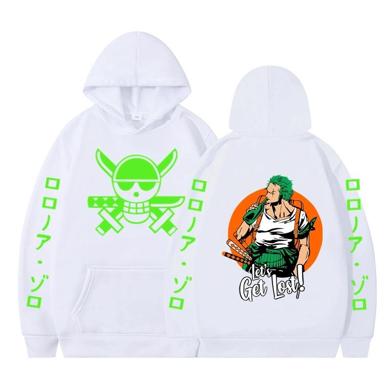 Anime ONE PIECE Men Women Hoodies Autumn Casual Pullover Roronoa Zoro Hoodie Fashion Hip Hop Sweatshirt Clothes