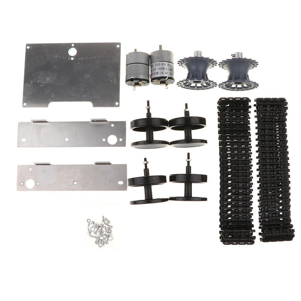 Aluminiumlegierung Starker Motor Tankauto Fahrgestell Raupenketten Kit Lernspielzeug