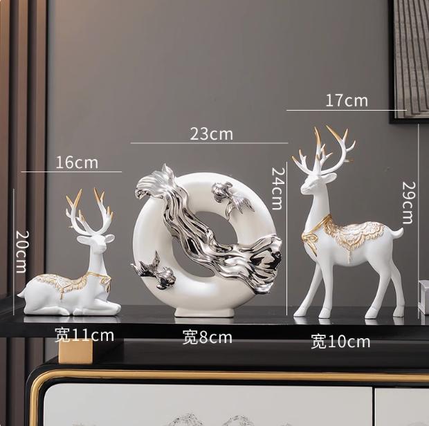 Chinese Koi Fish Attract Wealth Ceramic Accessories Office Cafe Table Sculpture Crafts Home Livingroom Bookshelf Figurines Decor