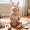 Adjustable Baby Fisherman Hat Cute Rabbit Ears Baby Sunhat Fashion Bucket Cap  Spring Summer