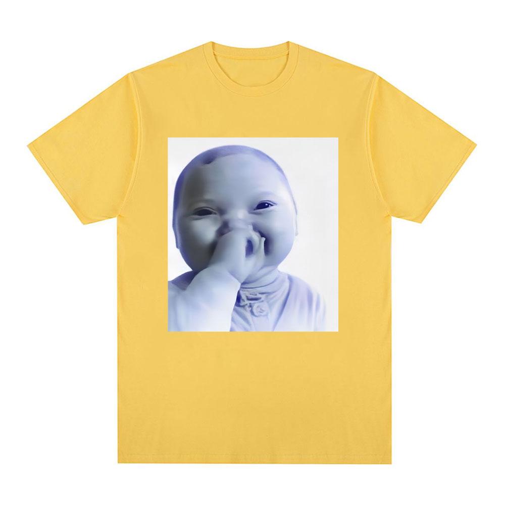 Ai Baby Meme Tuff Baby T-Shirt Brainrot Baby Lachendes Ai Kind Lustiges Meme T-Shirt Gen Alpha Humor Baumwolle Kurzarm T-Shirts