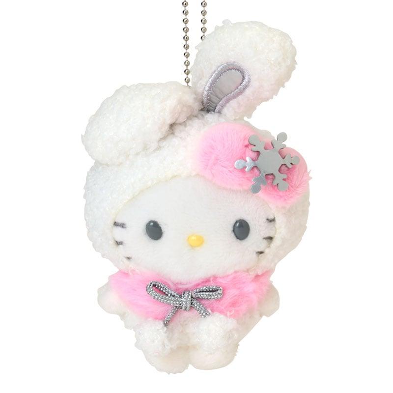 Sanrio Hello Kitty Plush Keychain ( Snow Rabbit ) Japan NEW Sanrio Characters