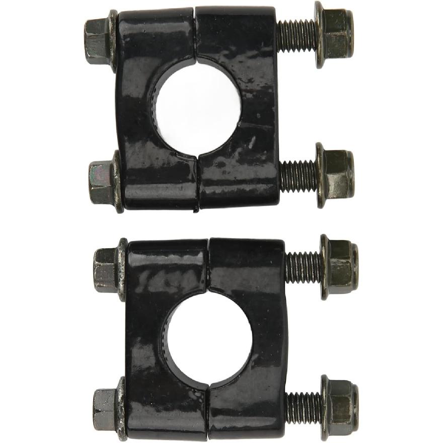 Motorcycle Handlebar Risers, 1 Pair 7/8" 22mm Aluminium Universal Handlebar Riser Clamp Single Hole Handle Mount Clamp Replacement for Motorcycle