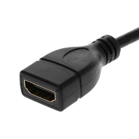 HDMI-compatible Extension Cable 20cm 90-Degree Right Angle Type PVC Male To Female Adapter Cord for TV