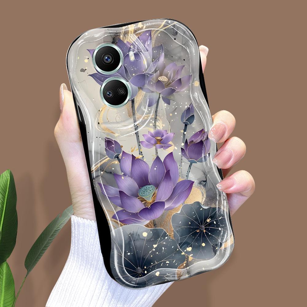 Pro Honor 90Lite X6B X8 Infinix Hot 30 40i 40Pro Smart8 Vivo V27 V29e V30e Moto G84 Módní Dívka Krémová Textura Měkký Silikon Plná Ochrana Čočky Pouzdro