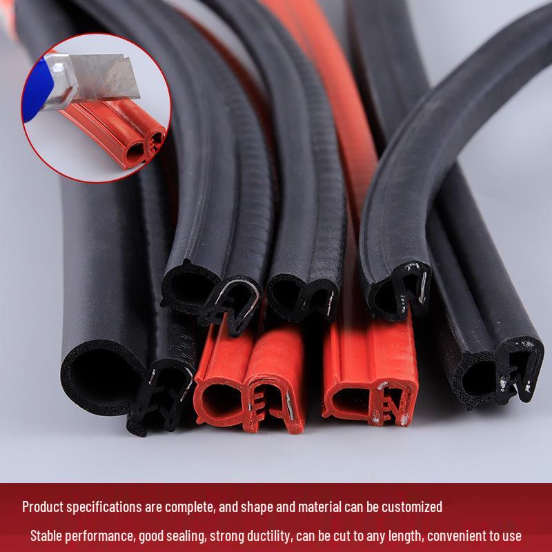 Triple Composite U-Shaped Bubble Seal EPDM Rubber for Cabinets
