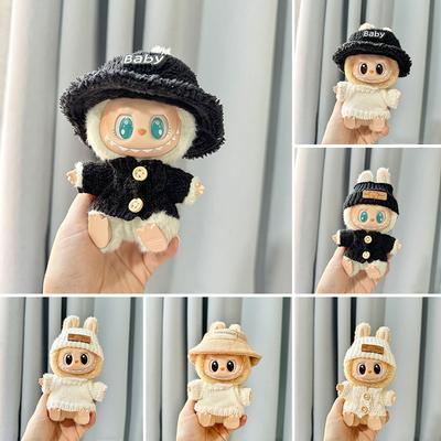 For 17cm Labubu Doll Clothes Fashion Clothes Hoodies Doll Clothes Color Match Hoodies Dolls Accessories Cute Decoration Little Cloths