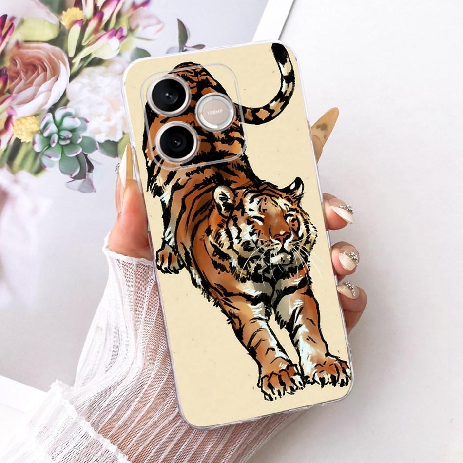 For Honor 600 Lite Honor600 2026 Cool Dragon Tiger Pattern Phone Case For Honor 600 600Lite 5G Soft Silicone TPU Cases Bumper