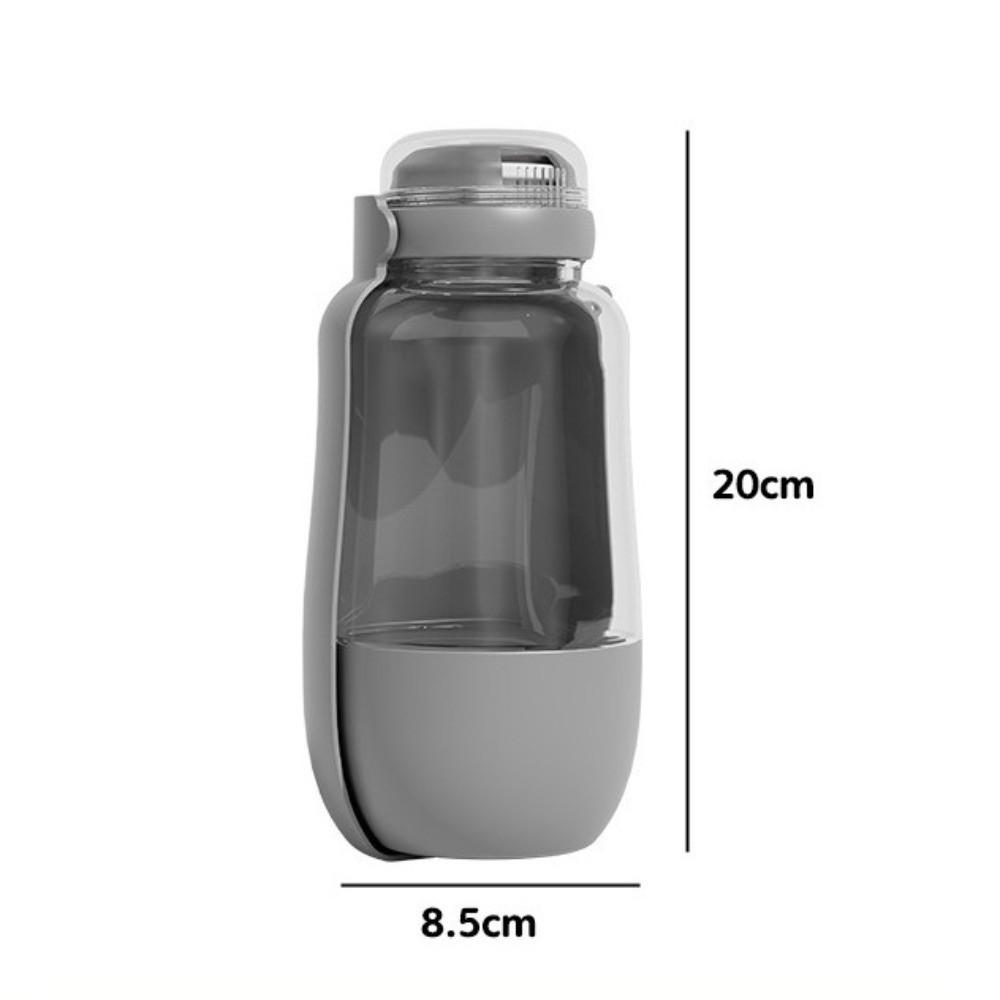 2-In-1 Dog Water Bottle 520ml PP Portable Dog Bottle New Pet Travel Drinker  Outdoor Walks