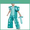 Fantasia Cosplay de Armadura de Diamante do Minecraft com Material de Poliéster para Jogo Anime Role Play