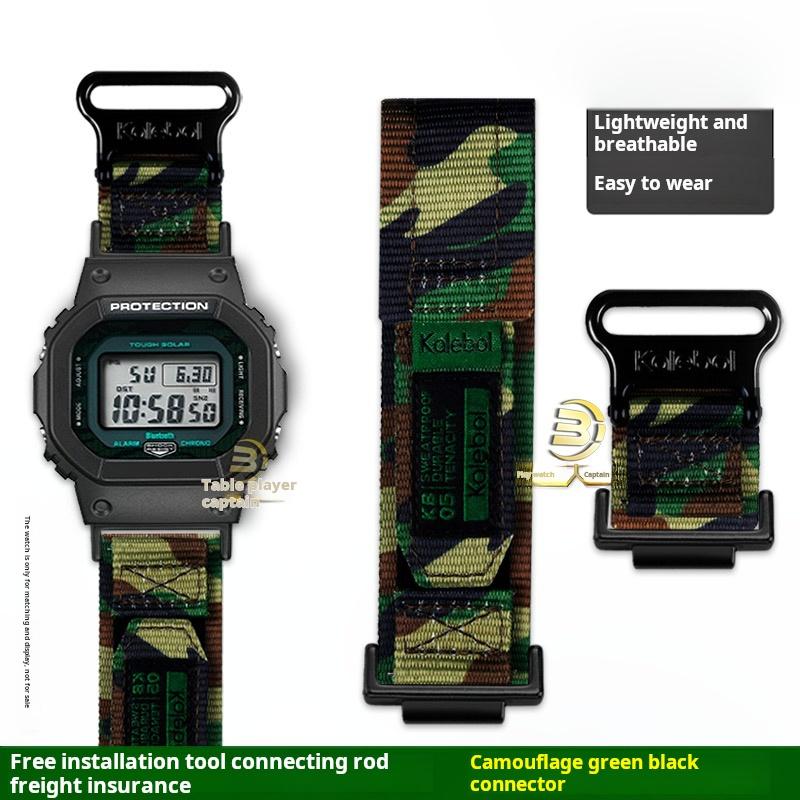 Dw-5600 Sportovní Nylonový Řemínek na Hodinky Pánský Pro Casio Gshock GM-5600 Dw5600 gw-m5610 GA2100 Plátěný Řemínek Kovový adaptér Příslušenství