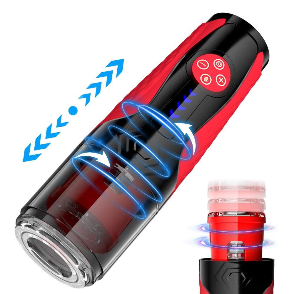Telescopic Rotation Male Masturbator Vagina Masturbation Blowjob Automatic Male Mastubator Cup Adults Piston Sex Toys for Men