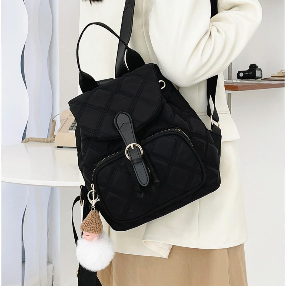 Zaino Casual in Nylon alla Moda da Donna Nuovo Grande Capacità Versatile Cartella Scolastica