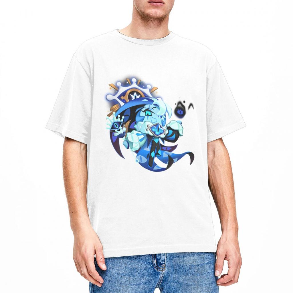 Shadow Milk Cookie Run Kingdom Men Women T Shirt Cute Cartoon Anime Tee Shirt Short Sleeve TShirt 100 Cotton Adult Clothes