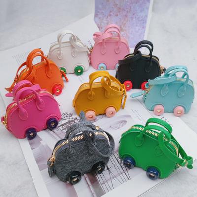 New Trend Fashion Cute Small Motorcycle Handlebar Bag Adorable Leather Bag Headphone Bag Metal Chain Bag With Tassel Coin Bag