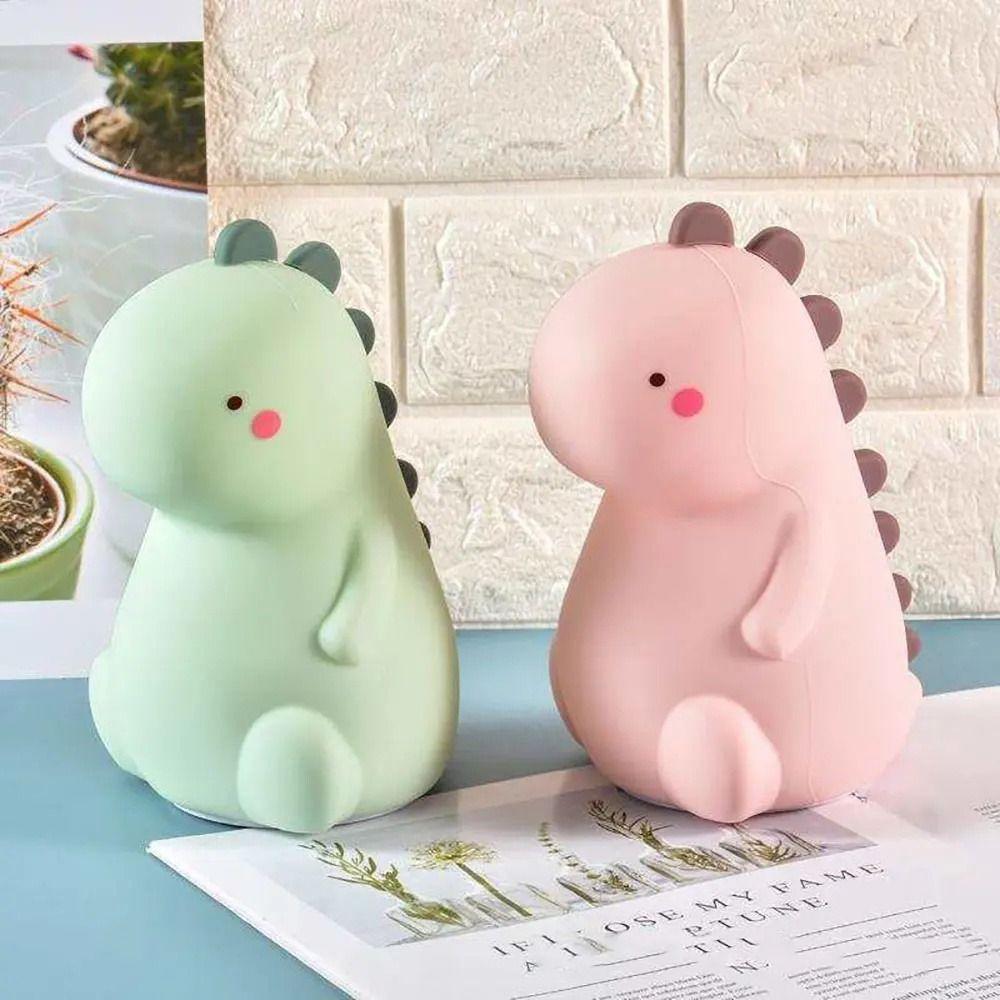 

Eye Protection Dinosaur Night Light Touch Sensor Silicon Patting Table Lamp Desktop Decoration