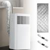 Air Conditioning Hose Insulation Cover Suitable for Exhaust Ducts Thermal Protection with Adjustable Elastic Straps