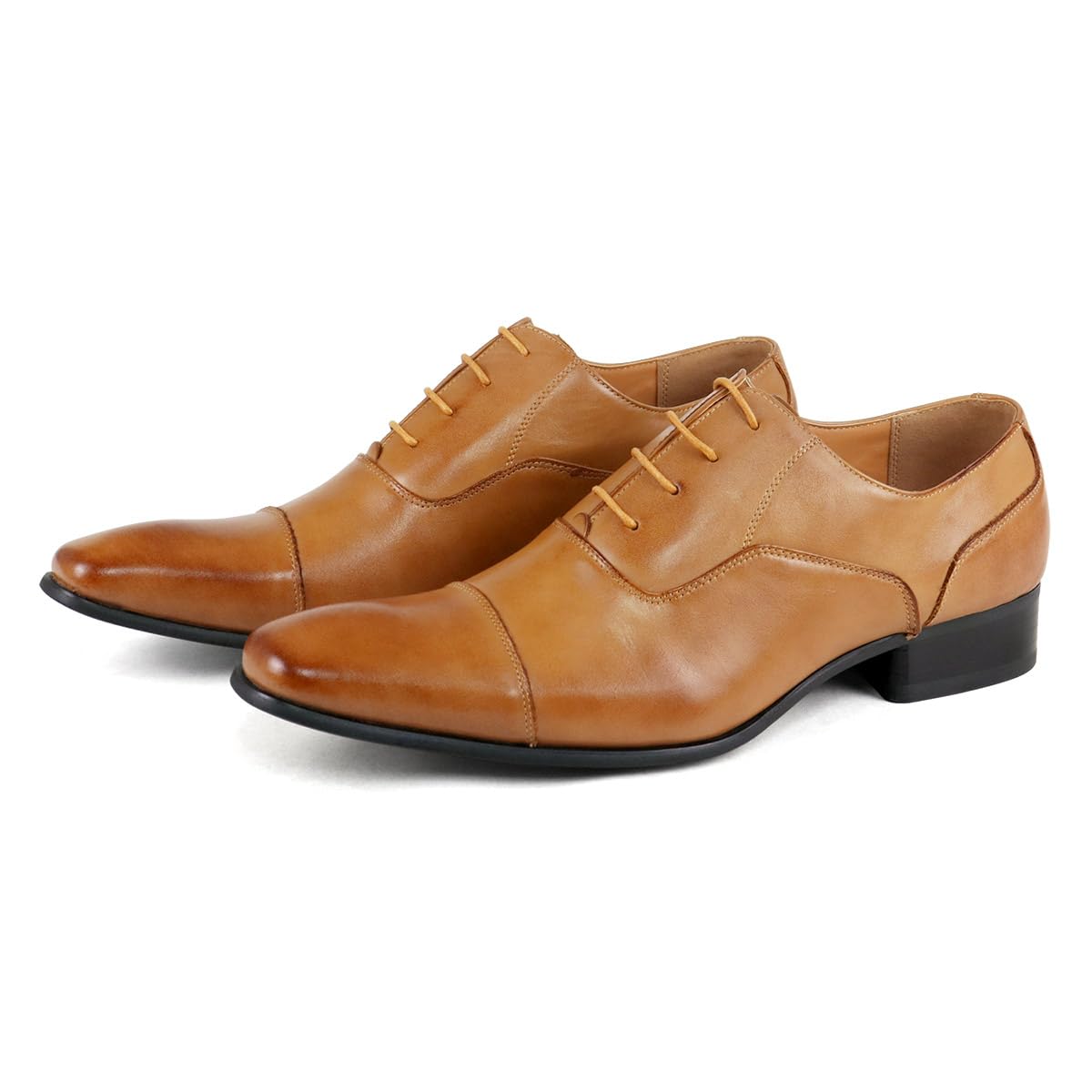 

Sarabande 7770 Men s Business Shoes, Wingtip, Straight Tip, Lace-Up, Light Brown, Size 28.0 cm, 3E