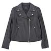 NIJYUSANKU Sheepskin Leather Double Rider Jacket, Women's, Black, Size 36 Jacket 36 blackUsed