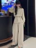 Women's Elegant Three-Piece Suit: Spring 2026 Loose Hoodie, Waistband, and Casual Design