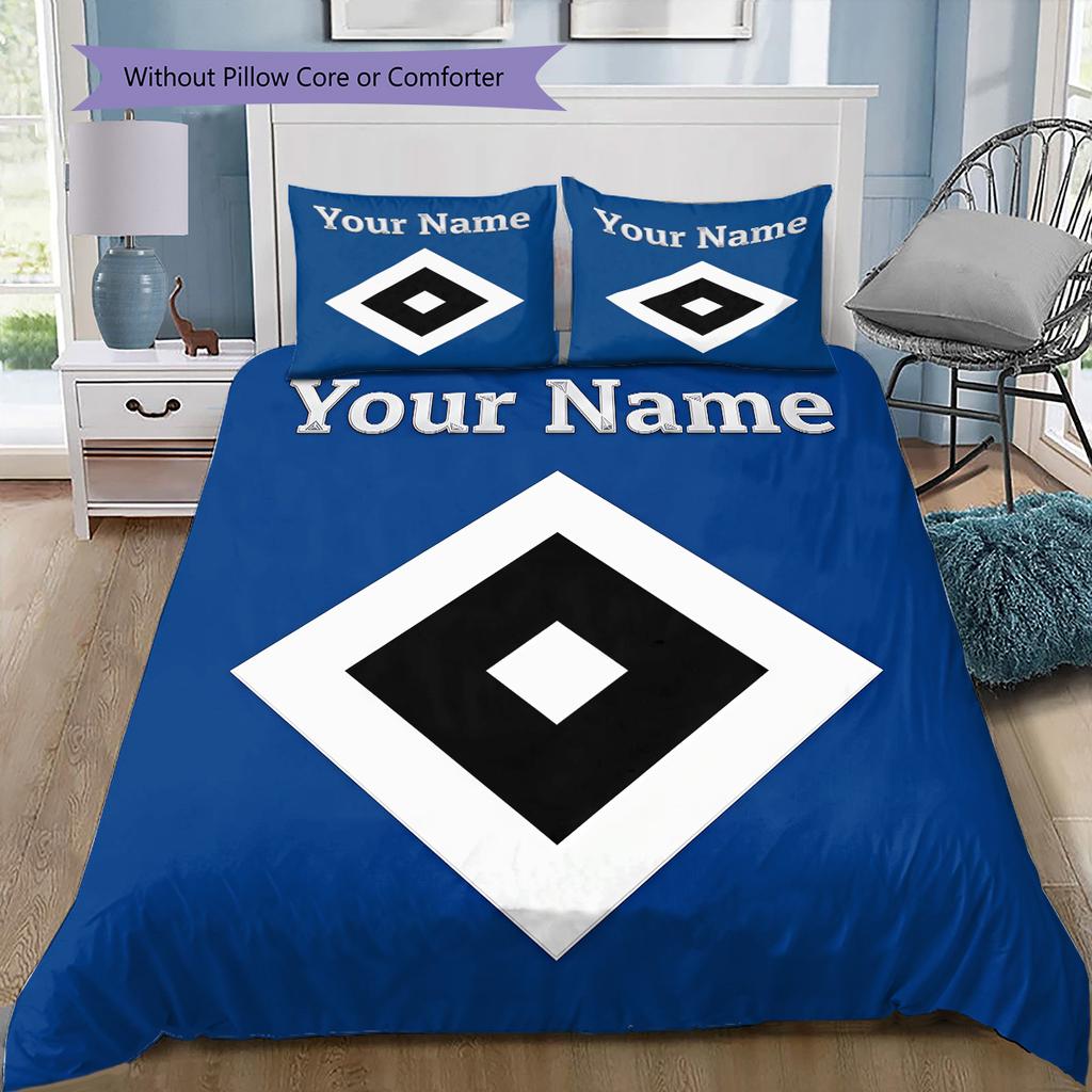 Custom Name HSV Bedding,Quilt Set Quilt Cover Pillowcase Home Birthday Gift(1 * Duvet Cover + 2 * Pillowcase, Without Core) -HE69